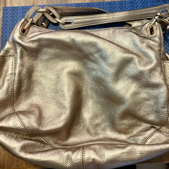 Micheal Kors Gold Leather Women's Bag - Picture 1 of 7